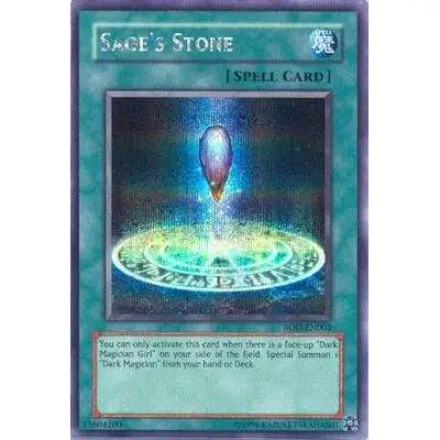 YuGiOh Reshef of Destruction Secret Rare Sage's Stone ROD-EN003