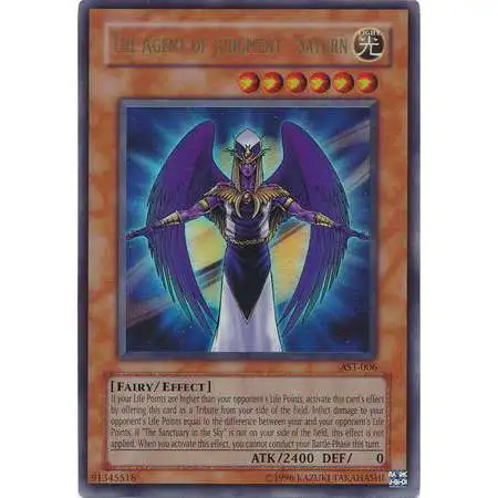 YuGiOh Ancient Sanctuary Ultra Rare The Agent of Judgment - Saturn AST-006