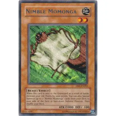 YuGiOh Dark Beginning 1 Rare Nimble Momonga DB1-EN051