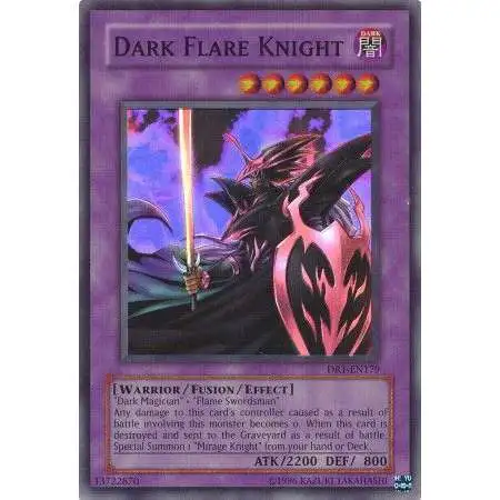 YuGiOh Dark Revelation 1 Super Rare Dark Flare Knight DR1-EN179