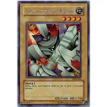 YuGiOh Duelist of the Roses Secret Rare Alpha the Magnet Warrior DOR-001