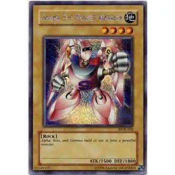 YuGiOh Duelist of the Roses Secret Rare Gamma the Magnet Warrior DOR-003