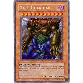 YuGiOh Metal Raiders Secret Rare Gate Guardian MRD-000