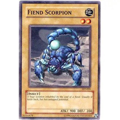 YuGiOh Ancient Sanctuary Common Fiend Scorpion AST-059