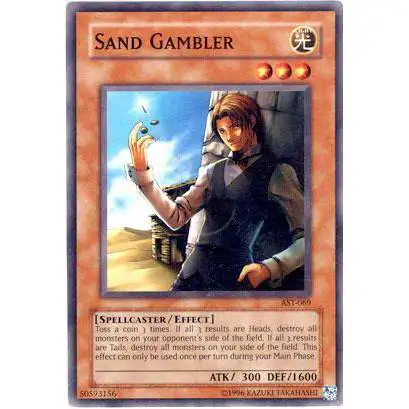 YuGiOh Ancient Sanctuary Common Sand Gambler AST-069