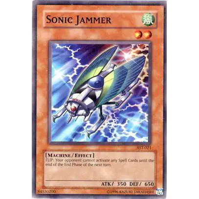 YuGiOh Ancient Sanctuary Common Sonice Jammer AST-021