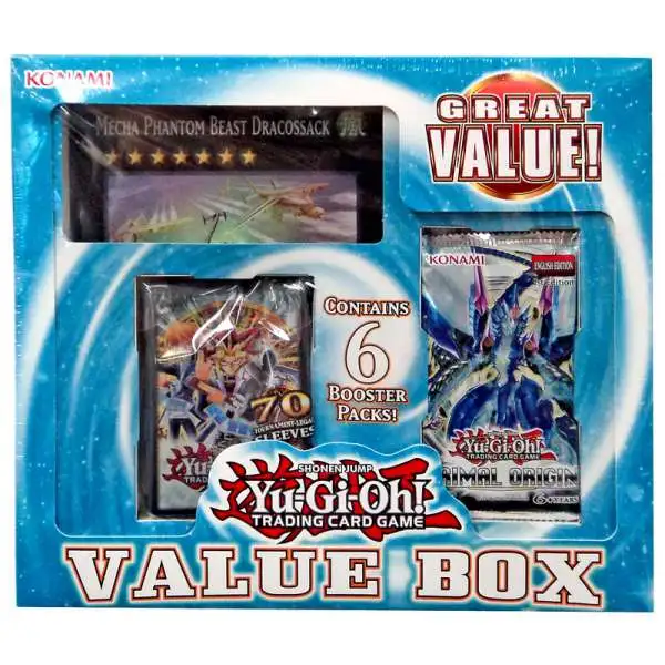 YuGiOh Trading Card Game 2015 VALUE Box [6 Booster Packs, 70 Card Sleeves & More]
