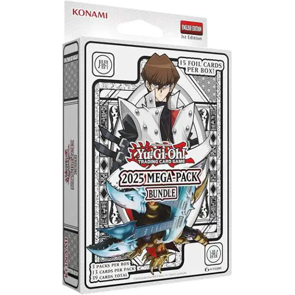 YuGiOh 2025 MEGA-Pack Bundle [3 MEGA Packs! RANDOM Cover Design!]