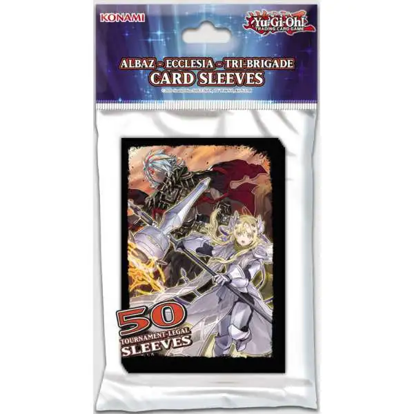 YuGiOh Trading Card Game Albaz Ecclesia Brigade Card Sleeves [50 Count]