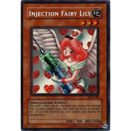 YuGiOh Legacy of Darkness Secret Rare Injection Fairy Lily LOD-100