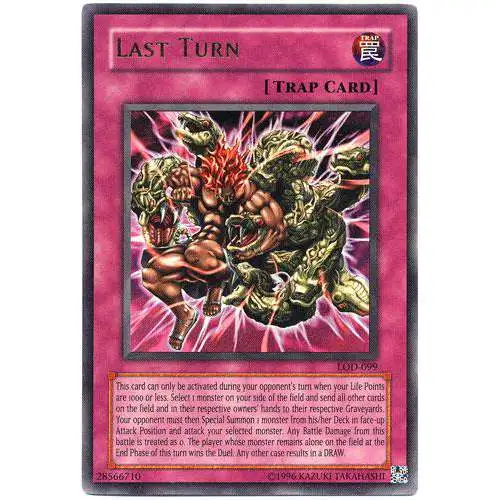 YuGiOh Legacy of Darkness Ultra Rare Last Turn LOD-099