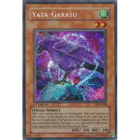 YuGiOh Legacy of Darkness Secret Rare Yata-Garasu LOD-000