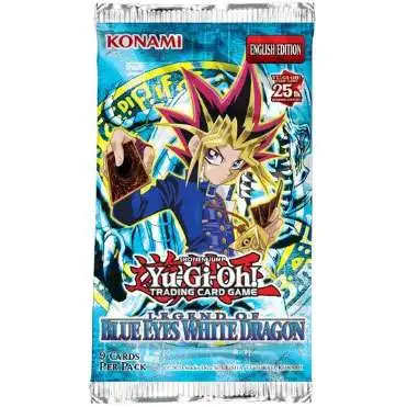 YuGiOh Blue Eyes White Dragon Booster Pack [9 Cards, 25th Anniversary]