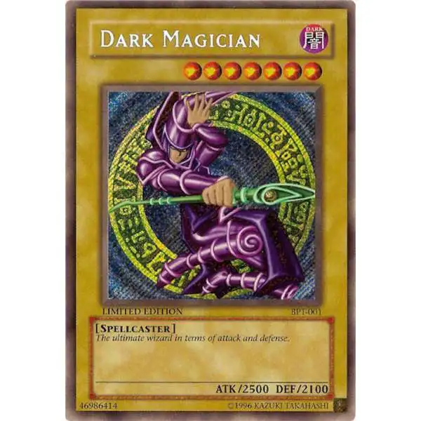 YuGiOh 2002 Collector Tin Secret Rare Dark Magician BPT-001 [Damage]
