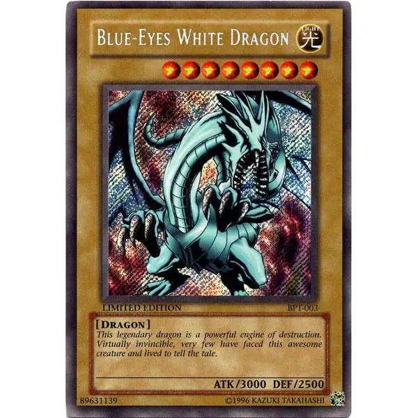 YuGiOh 2002 Collector Tin Secret Rare Blue-Eyes White Dragon BPT-003