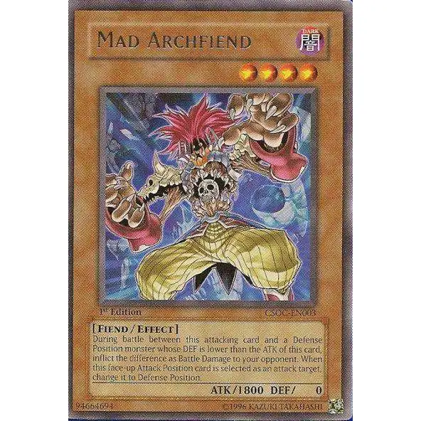 YuGiOh Crossroads of Chaos Rare Mad Archfiend CSOC-EN003
