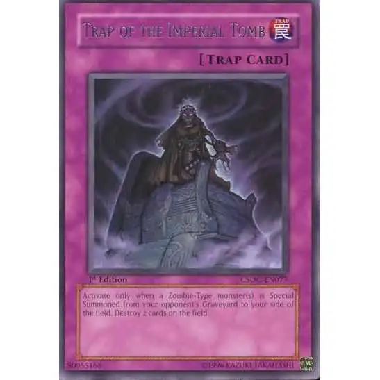 YuGiOh Crossroads of Chaos Rare Trap of the Imperial Tomb CSOC-EN077