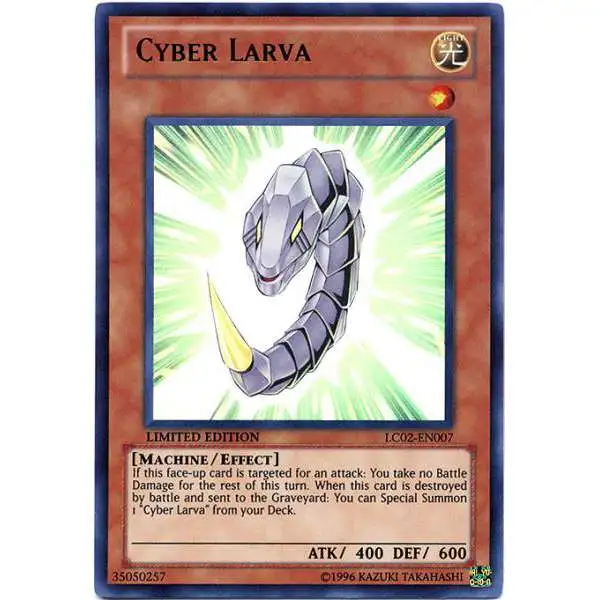 YuGiOh Trading Card Game Legendary Collection 2 Ultra Rare Cyber Larva LC02-EN007