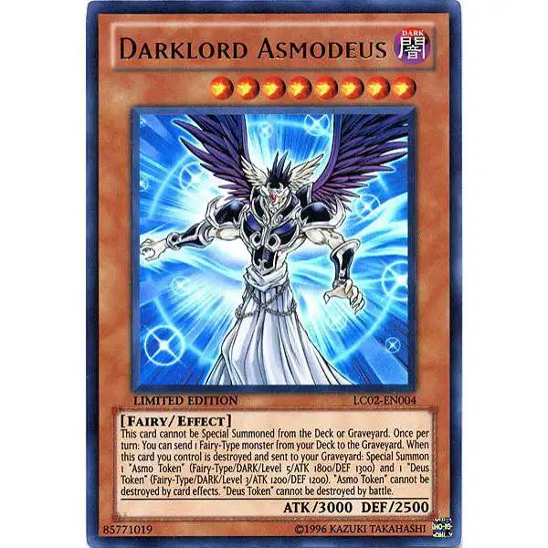 YuGiOh GX Trading Card Game Legendary Collection 2 Ultra Rare Darklord Asmodeus LC02-EN004