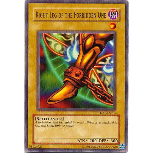 YuGiOh Dark Beginning 1 Common Right Leg of the Forbidden One DB1-EN135
