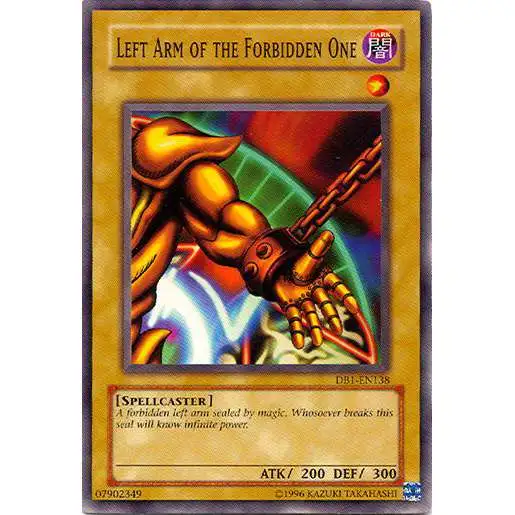 YuGiOh Dark Beginning 1 Common Left Arm of the Forbidden One DB1-EN138