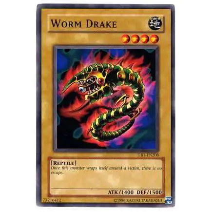 YuGiOh Dark Beginning 1 Common Worm Drake DB1-EN208