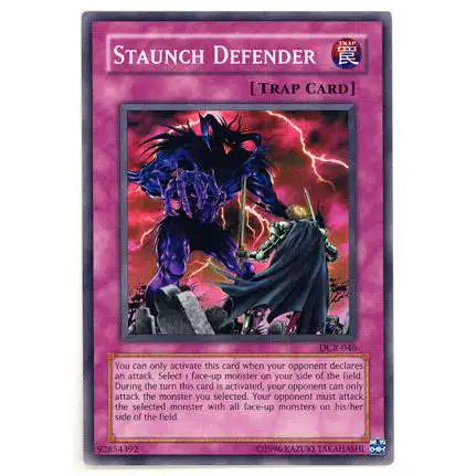 YuGiOh Dark Crisis Common Staunch Defender DCR-046