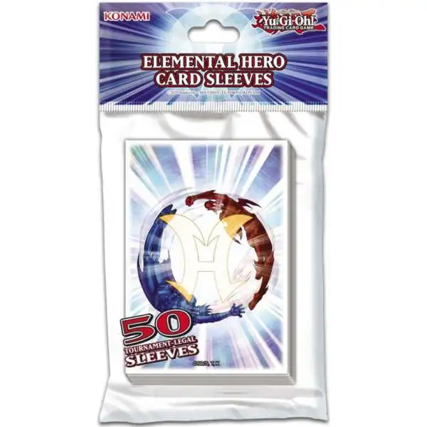 YuGiOh Trading Card Game Elemental Hero Card Sleeves [50 Count]