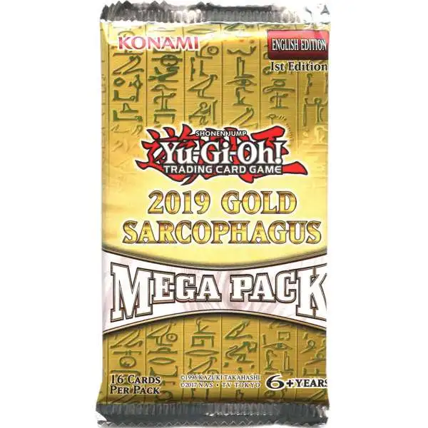 YuGiOh 2019 Gold Sarcophagus Booster MEGA Pack [16 Cards]