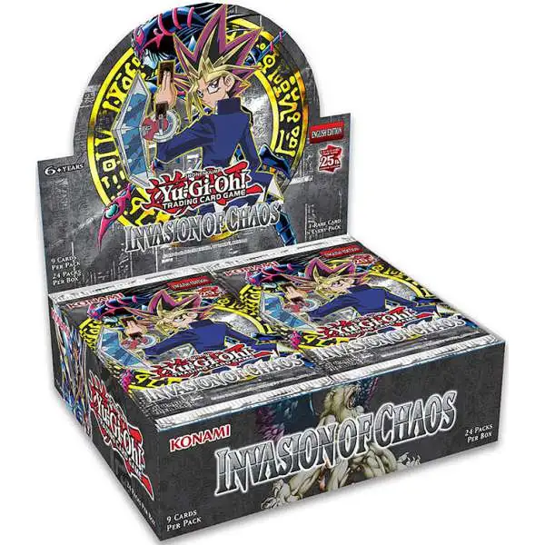 YuGiOh Invasion of Chaos Booster Box [24 Packs, 25th Anniversary]