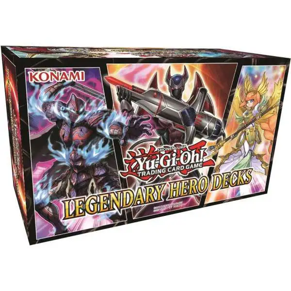 YuGiOh Trading Card Game Legendary Hero Decks Box Set