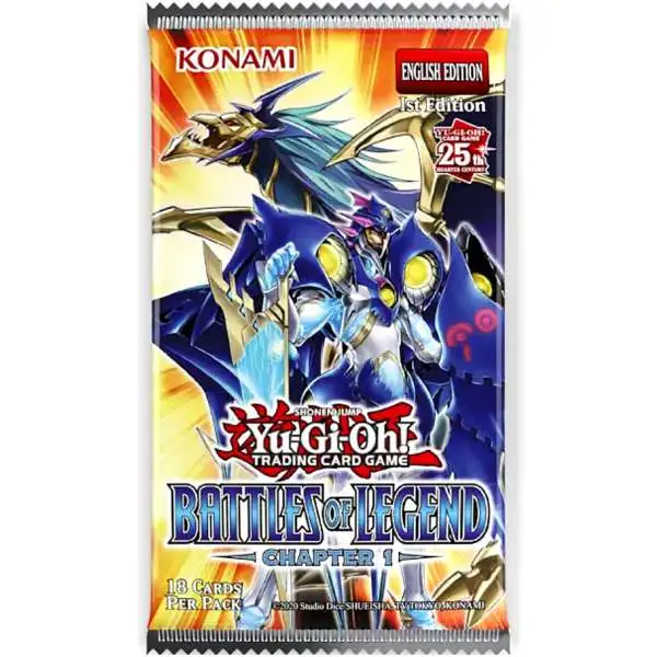 YuGiOh Battles of Legend: Chapter 1 Booster Pack [18 Cards, 25th Anniversary]