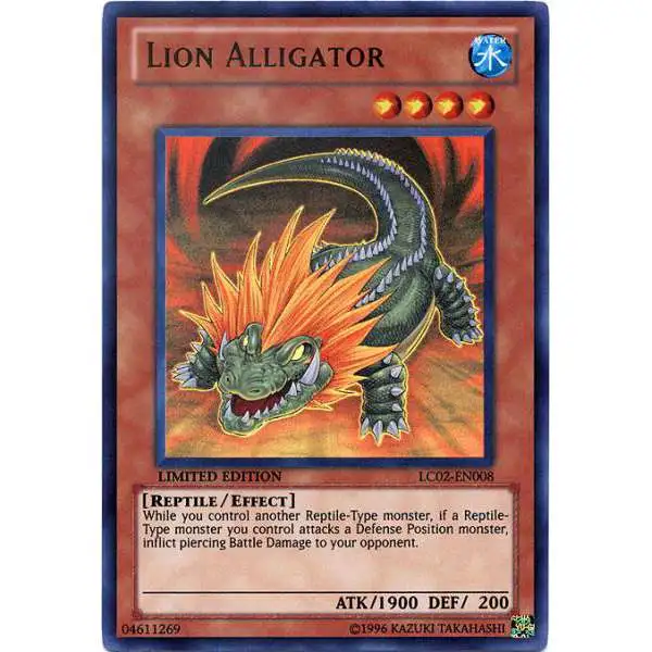YuGiOh GX Trading Card Game Legendary Collection 2 Ultra Rare Lion Alligator LC02-EN008