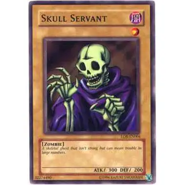 YuGiOh Legend of Blue Eyes White Dragon Common Skull Servant LOB-004
