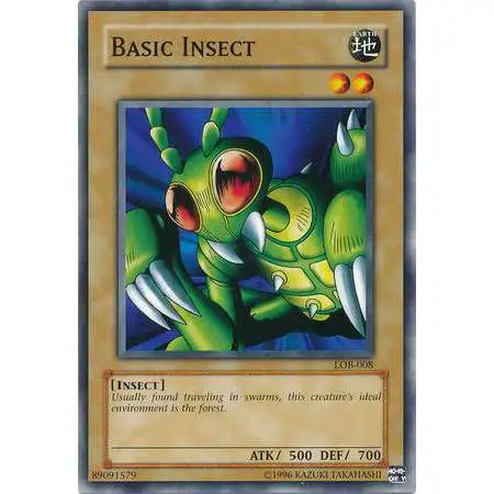 YuGiOh Legend of Blue Eyes White Dragon Common Basic Insect LOB-008