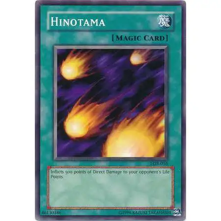 YuGiOh Legend of Blue Eyes White Dragon Common Hinotama LOB-056