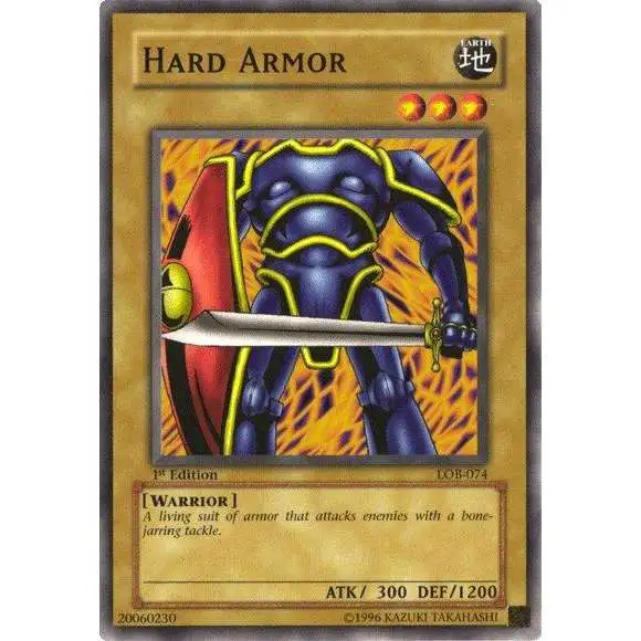 YuGiOh Legend of Blue Eyes White Dragon Common Hard Armor LOB-074