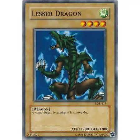 YuGiOh Legend of Blue Eyes White Dragon Common Lesser Dragon LOB-113
