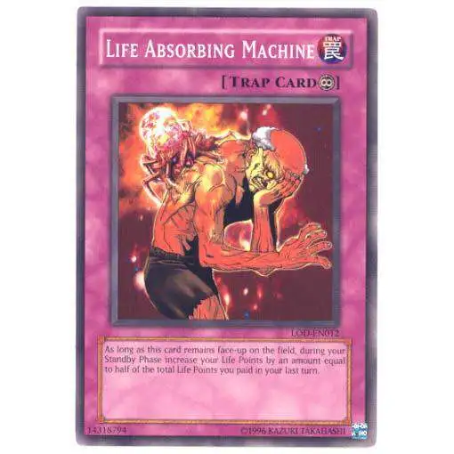 YuGiOh Legacy of Darkness Common Life Absorbing Machine LOD-012
