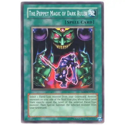 YuGiOh Legacy of Darkness Common The Puppet Magic of Dark Ruler LOD-013
