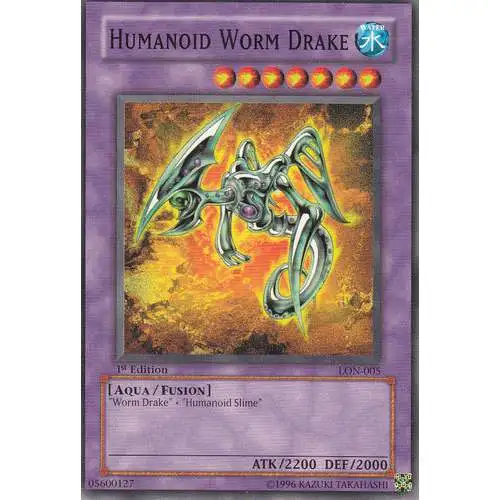 YuGiOh Labyrinth of Nightmare Common Humanoid Worm Drake LON-005 [1st Edition]