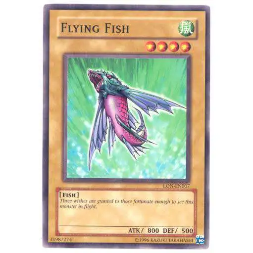 YuGiOh Labyrinth of Nightmare Common Flying Fish LON-007