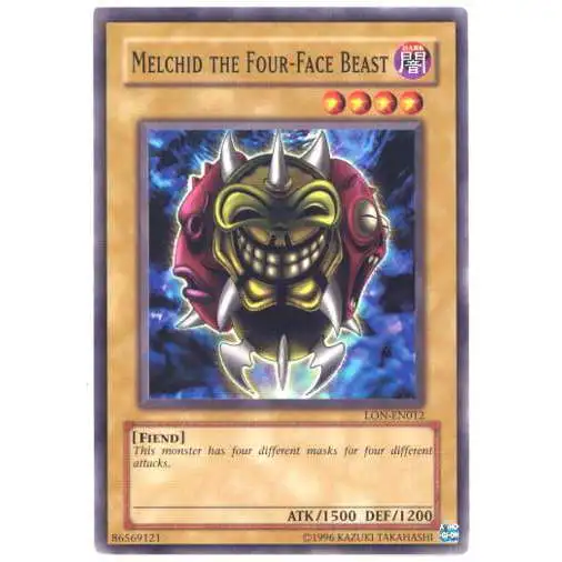 YuGiOh Labyrinth of Nightmare Common Melchid the Four-Face Beast LON-012
