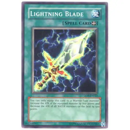 YuGiOh Labyrinth of Nightmare Common Lightning Blade LON-022