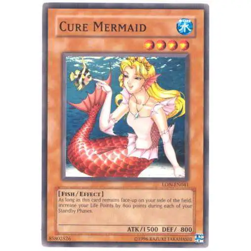 YuGiOh Labyrinth of Nightmare Common Cure Mermaid LON-041