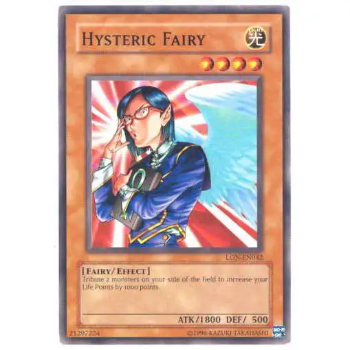 YuGiOh Labyrinth of Nightmare Common Hysteric Fairy LON-042
