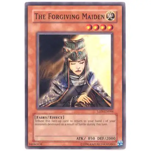 YuGiOh Labyrinth of Nightmare Common The Forgiving Maiden LON-044