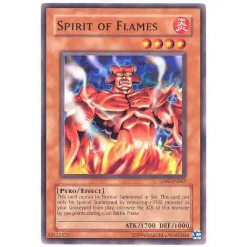 YuGiOh Labyrinth of Nightmare Common Spirit of Flames LON-067