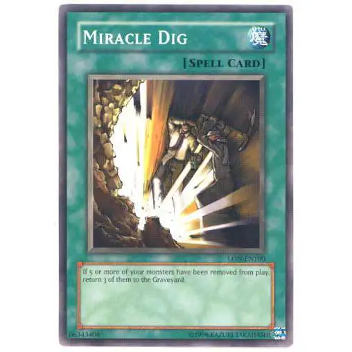 YuGiOh Labyrinth of Nightmare Common Miracle Dig LON-100
