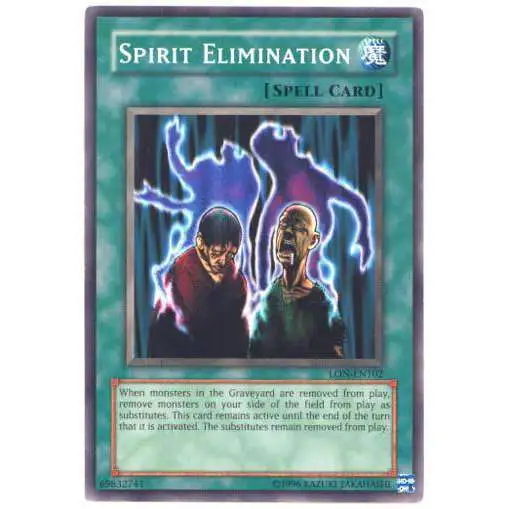 YuGiOh Labyrinth of Nightmare Common Spirit Elimination LON-102
